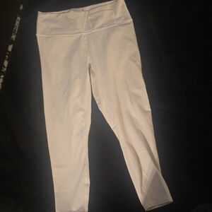 White High-Waisted Leggings